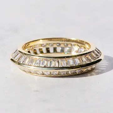 NATIVE GEM Razor Edge Ring Gold