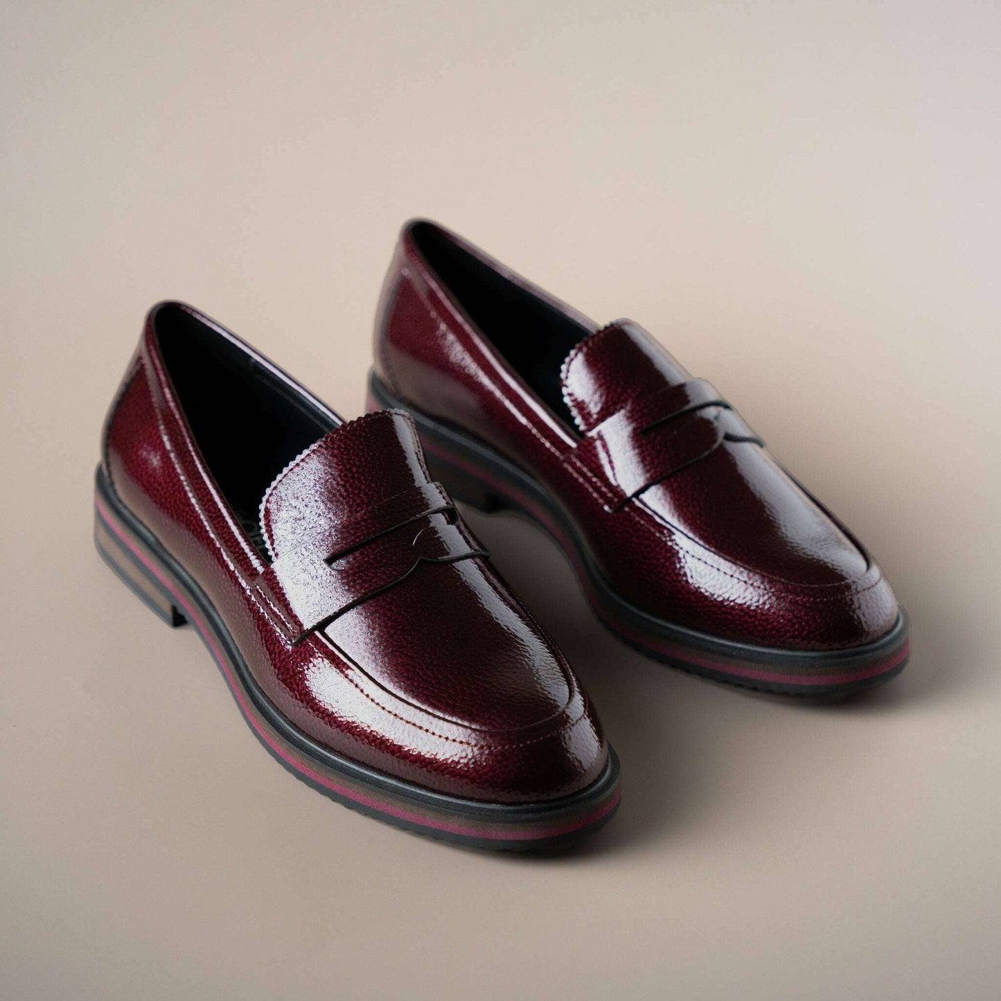 Regarde le Ciel - Berta 01, Loafers, Regarde le Ciel, Plum Bottom