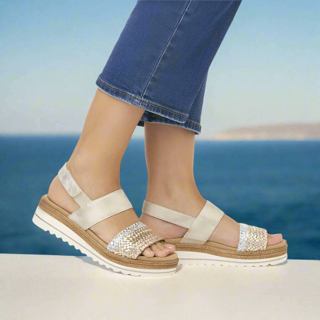REMONTE - D0Q56, Sandals, Remonte, Plum Bottom