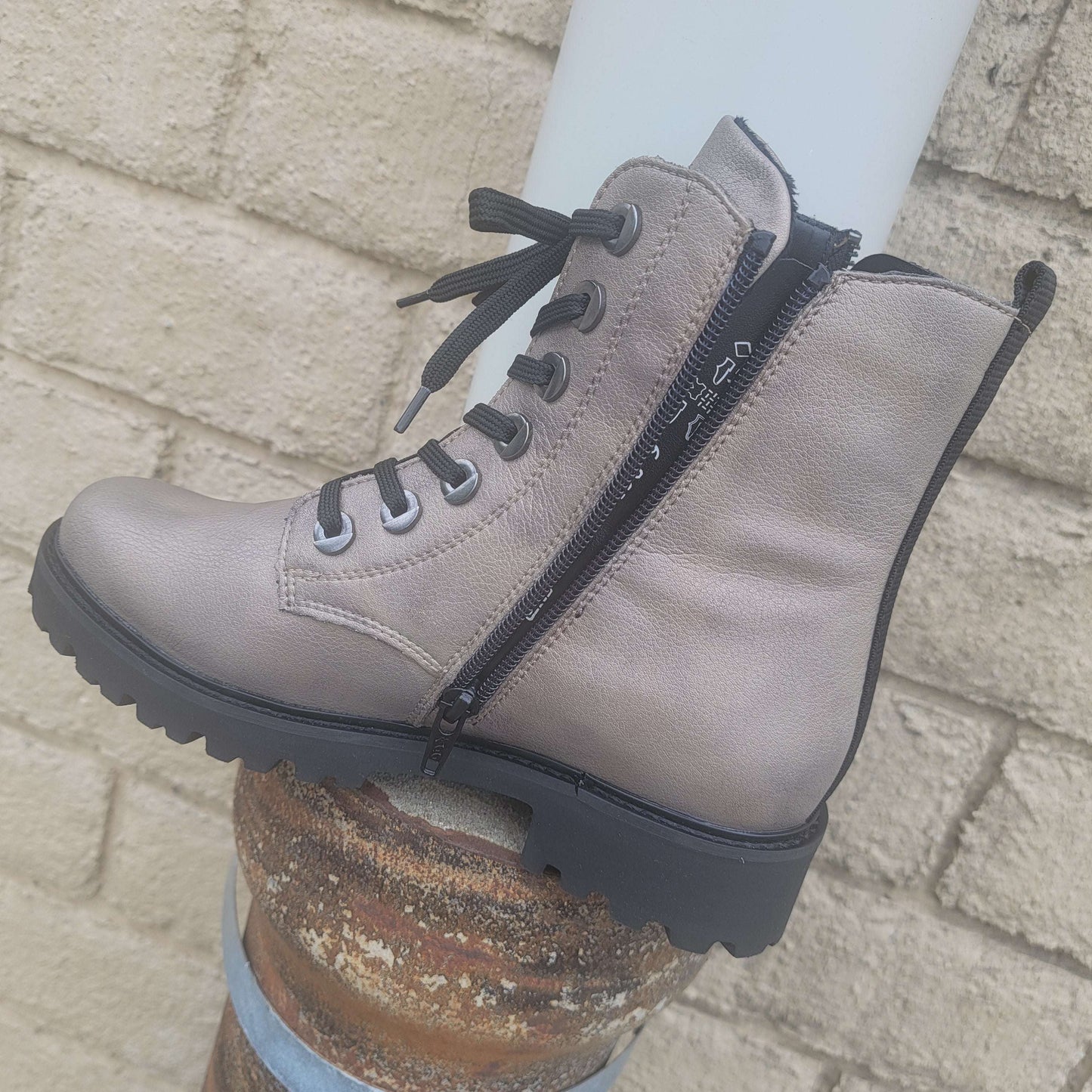 REMONTE - D8671-91 - Dirty Silver, Boots, Remonte, Plum Bottom