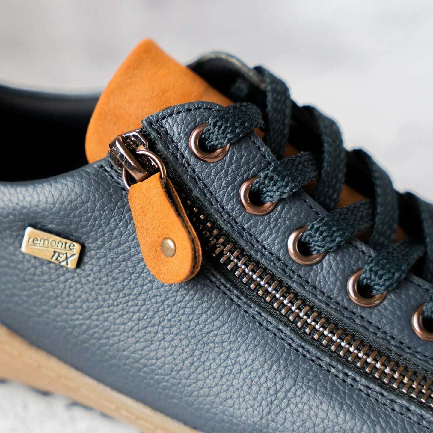 Remonte - R1402-15 - Navy/Brown, Sneakers, Remonte, Plum Bottom