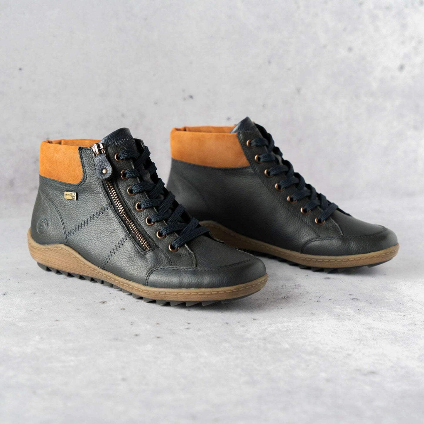 REMONTE - R1457-14 in Navy with Brown, Sneakers, Remonte, Plum Bottom