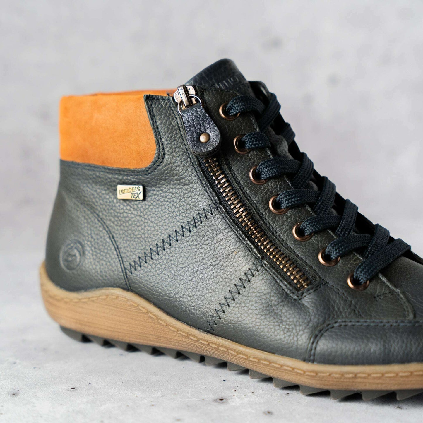 REMONTE - R1457-14 in Navy with Brown, Sneakers, Remonte, Plum Bottom
