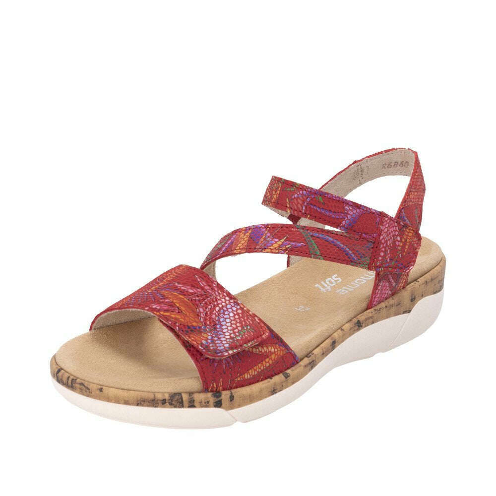 REMONTE - R6860, Sandals, Remonte, Plum Bottom