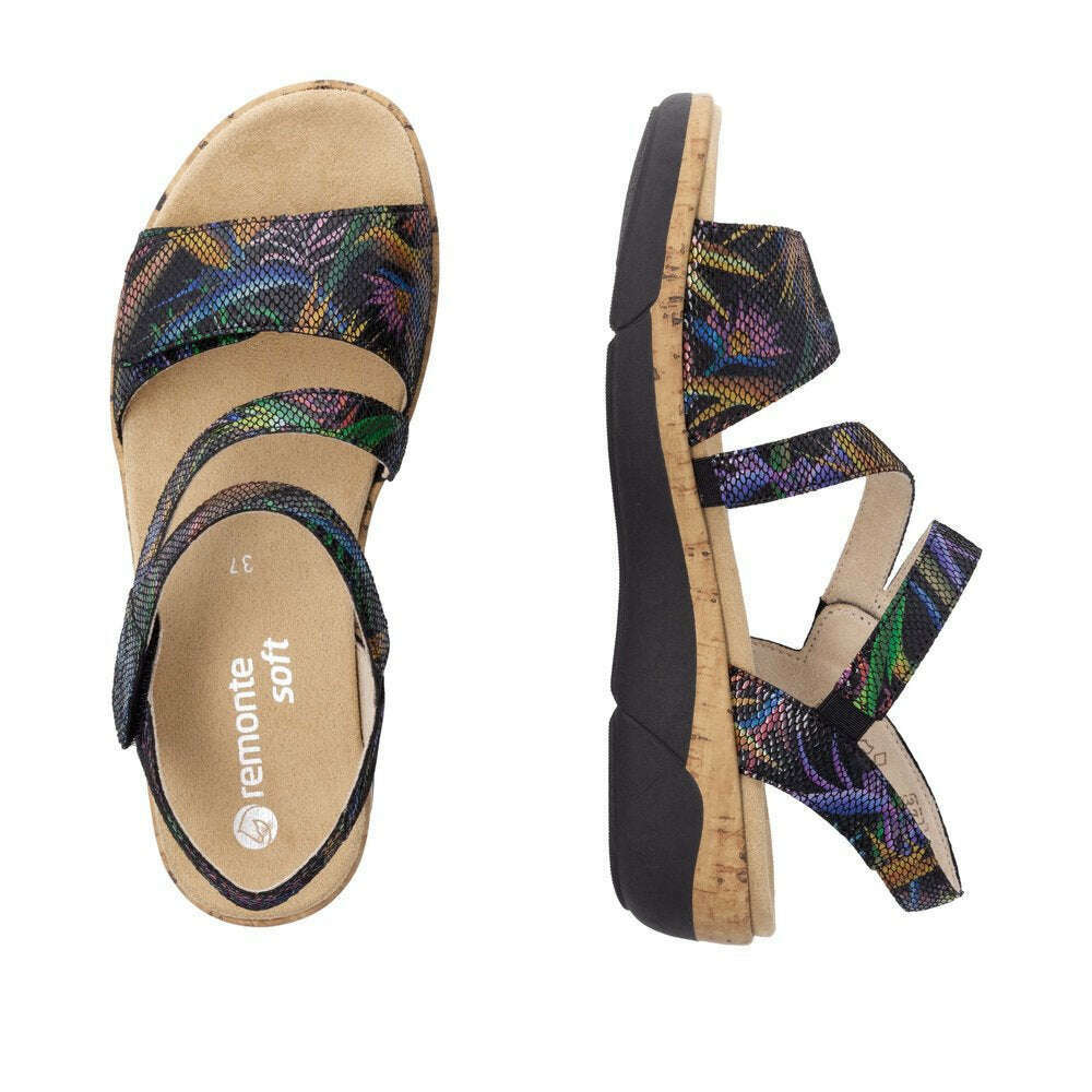 REMONTE - R6860, Sandals, Remonte, Plum Bottom
