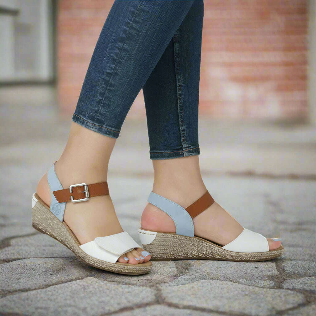 RIEKER - 62460, Sandals, Rieker, Plum Bottom