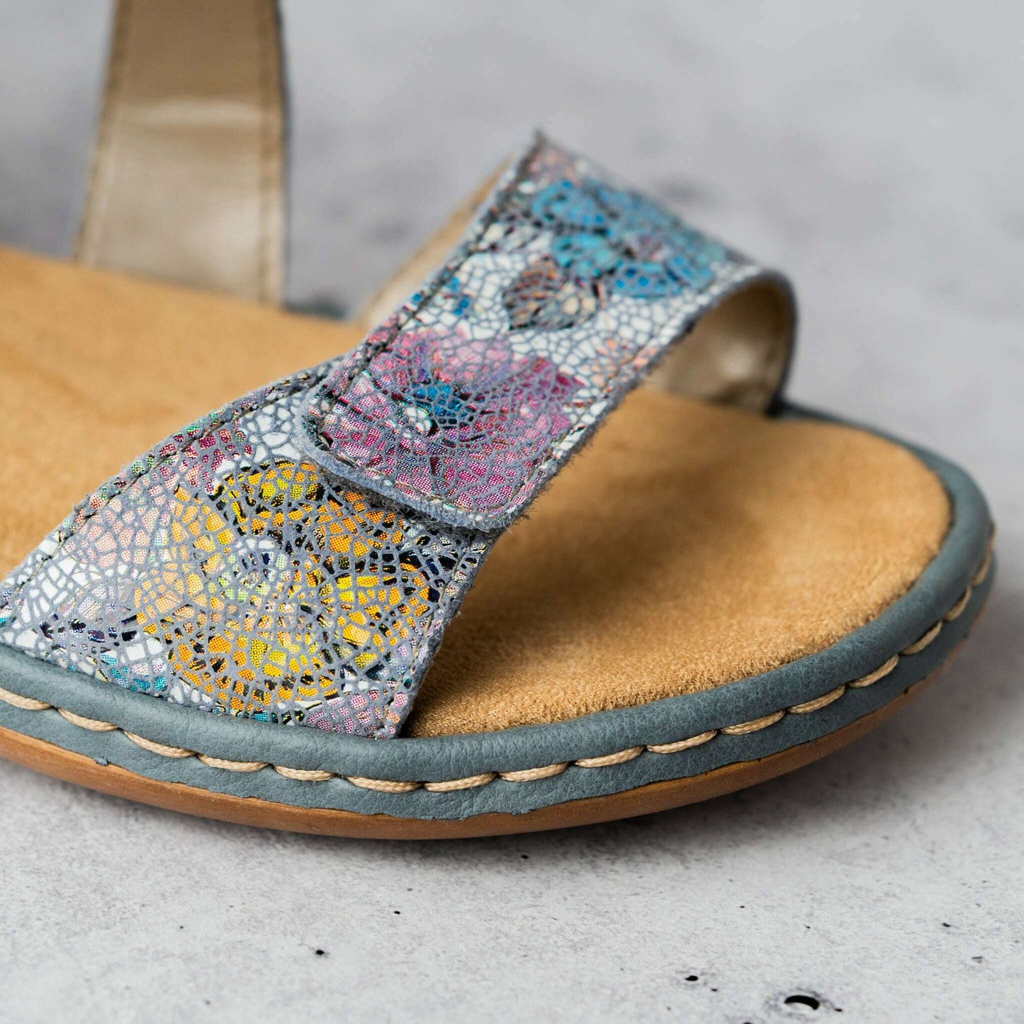 Rieker - 659C7-90 - Sunset Multi, Sandals, Rieker, Plum Bottom