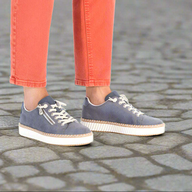 RIEKER - M2940, Sneakers, Rieker, Plum Bottom