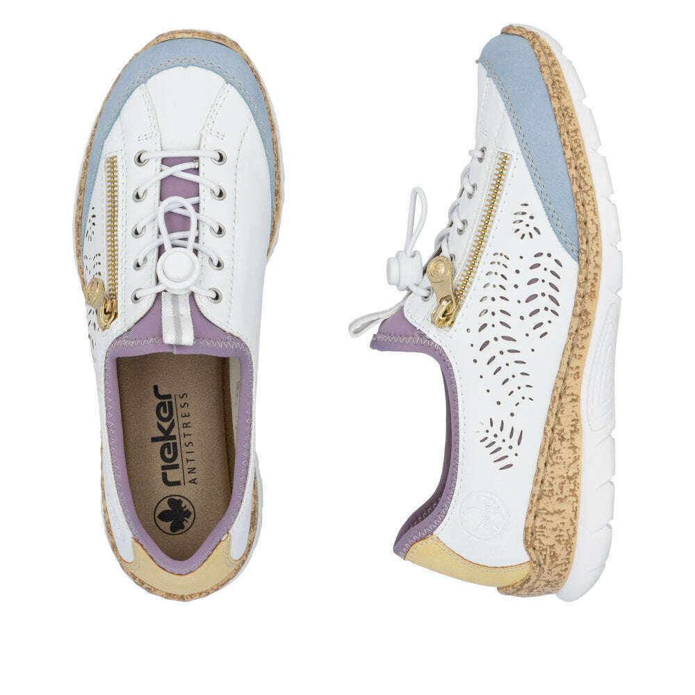 RIEKER N42K6-40, Sneakers, Rieker, Plum Bottom