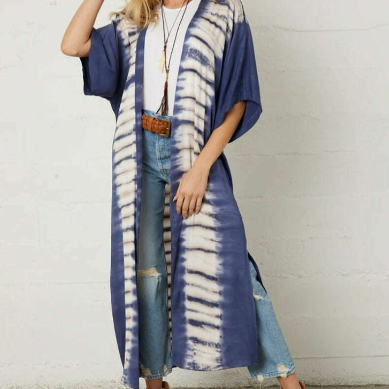 River + Sky - SAYULITA DUSTER - DEEPWATER, Jackets, river + sky, Plum Bottom