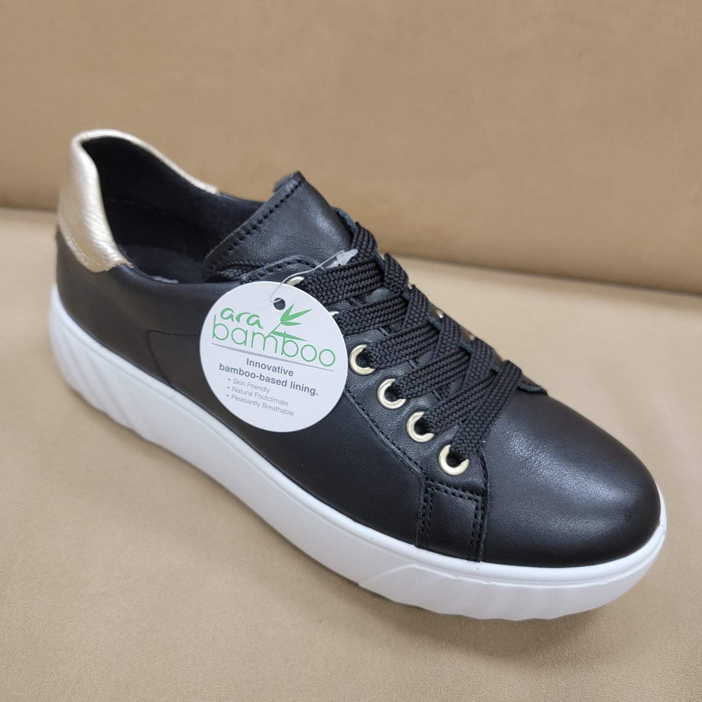 ARA - 46523-81 MIKKY - Black Leather & Platinum