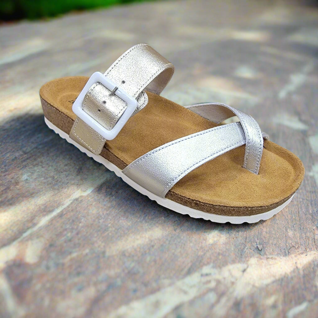 Naot - Fresno - Silver/Gold/White
