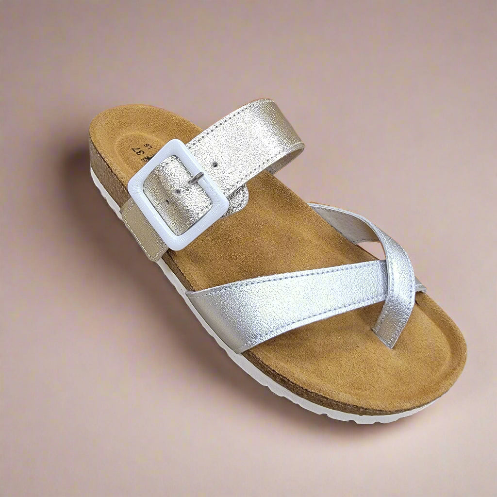 Naot - Fresno - Silver/Gold/White