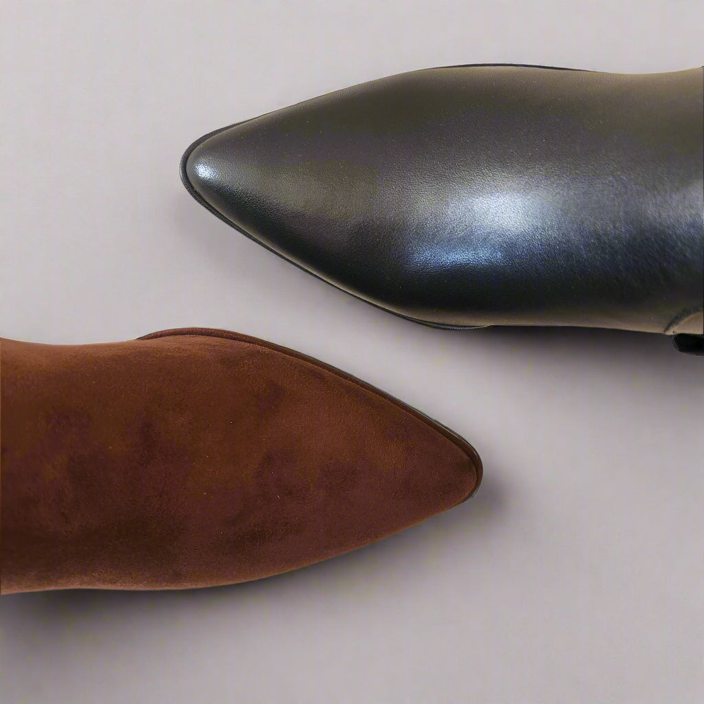 DOLCE VITA Amara in black leather or brown suede