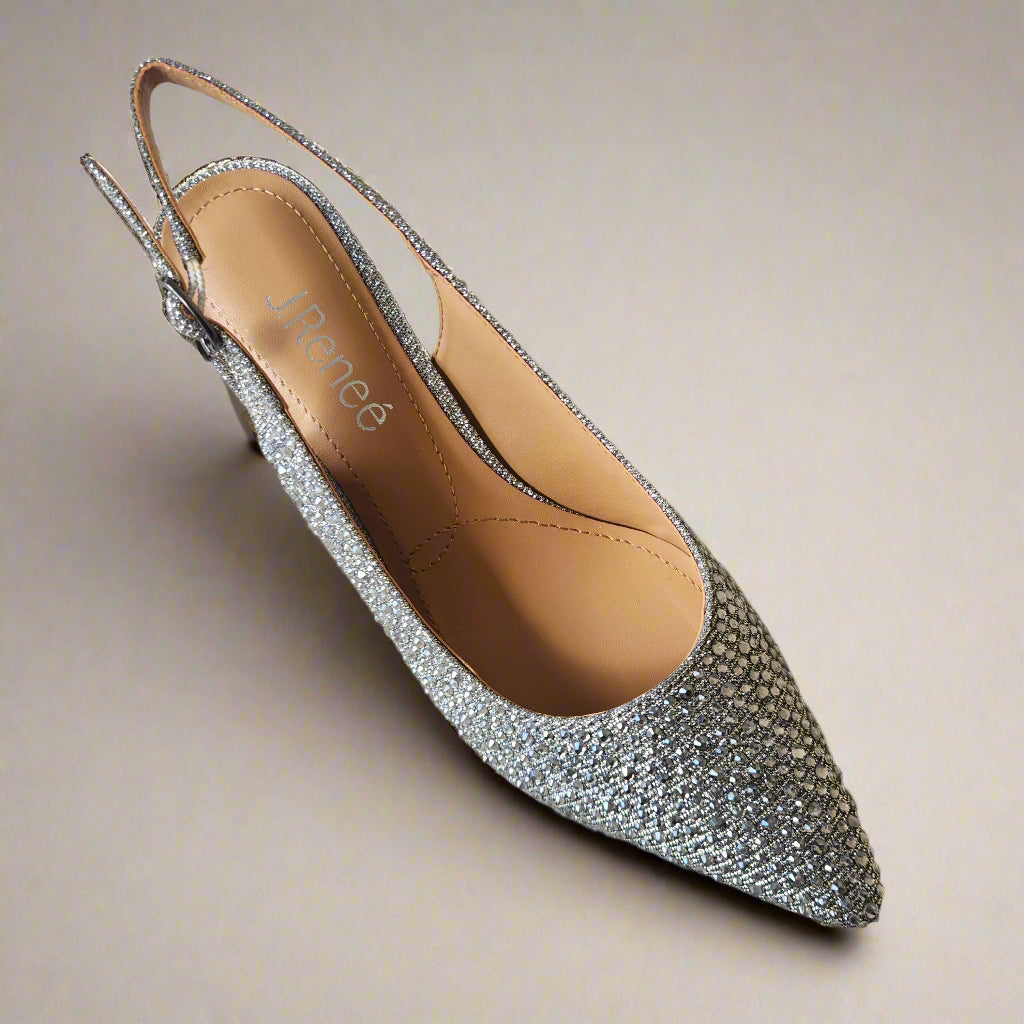 J. RENEE - FERRYANNE - Pewter Glitter/Rhinestones