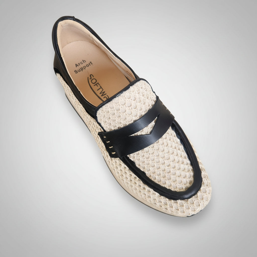 SOFTWAVES Raffia Loafer