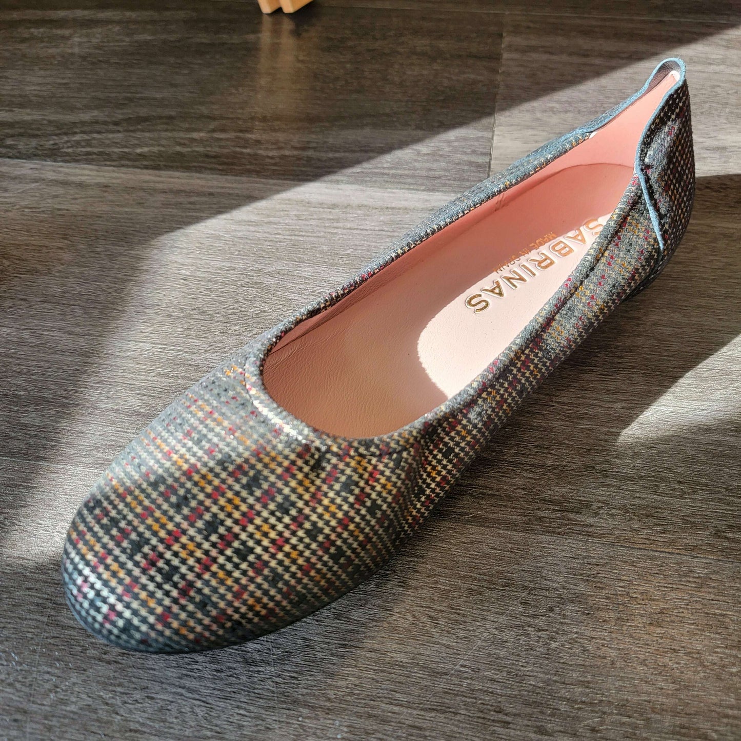 SABRINAS - London - Multi Houndstooth, Flats, Sabrinas, Plum Bottom