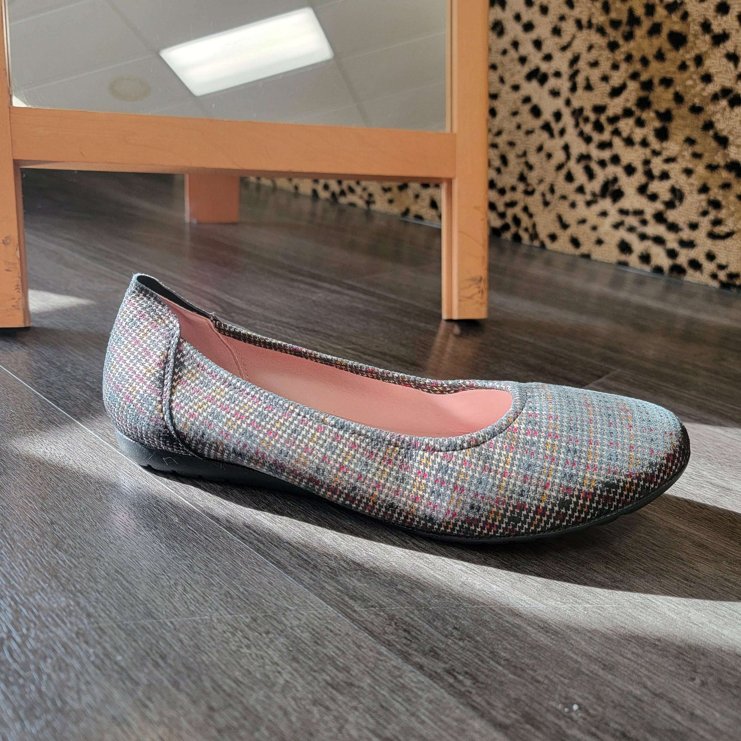 SABRINAS - London - Multi Houndstooth, Flats, Sabrinas, Plum Bottom