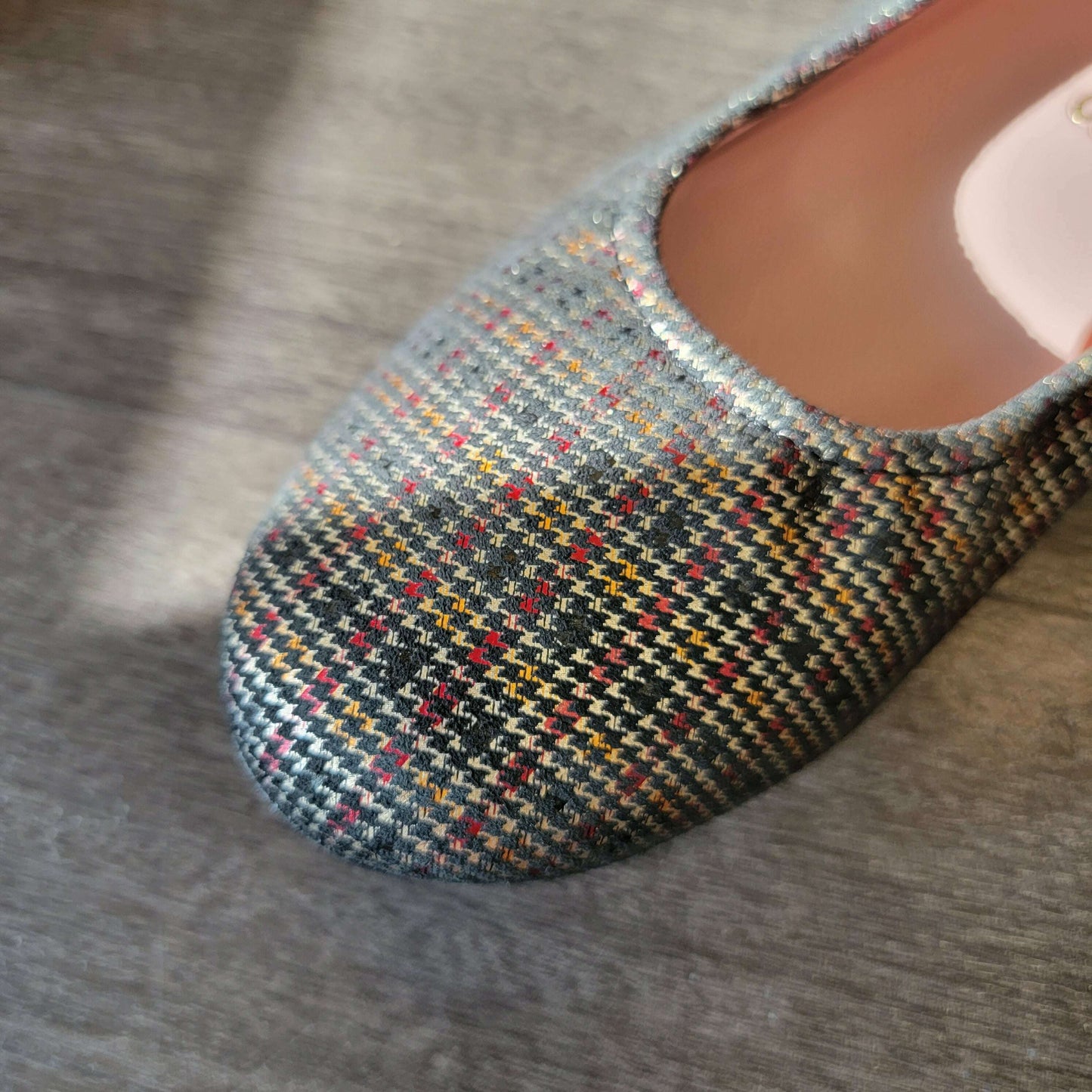 SABRINAS - London - Multi Houndstooth, Flats, Sabrinas, Plum Bottom