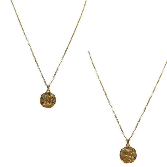 SAHIRA - 18K Gold Gemini Necklace, ACCESSORIES, Sahira Jewelry, Plum Bottom
