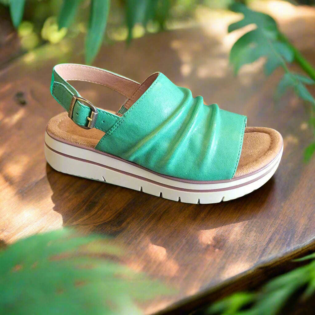 SALVIA - ALICE - Green, Sandals, Salvia, Plum Bottom