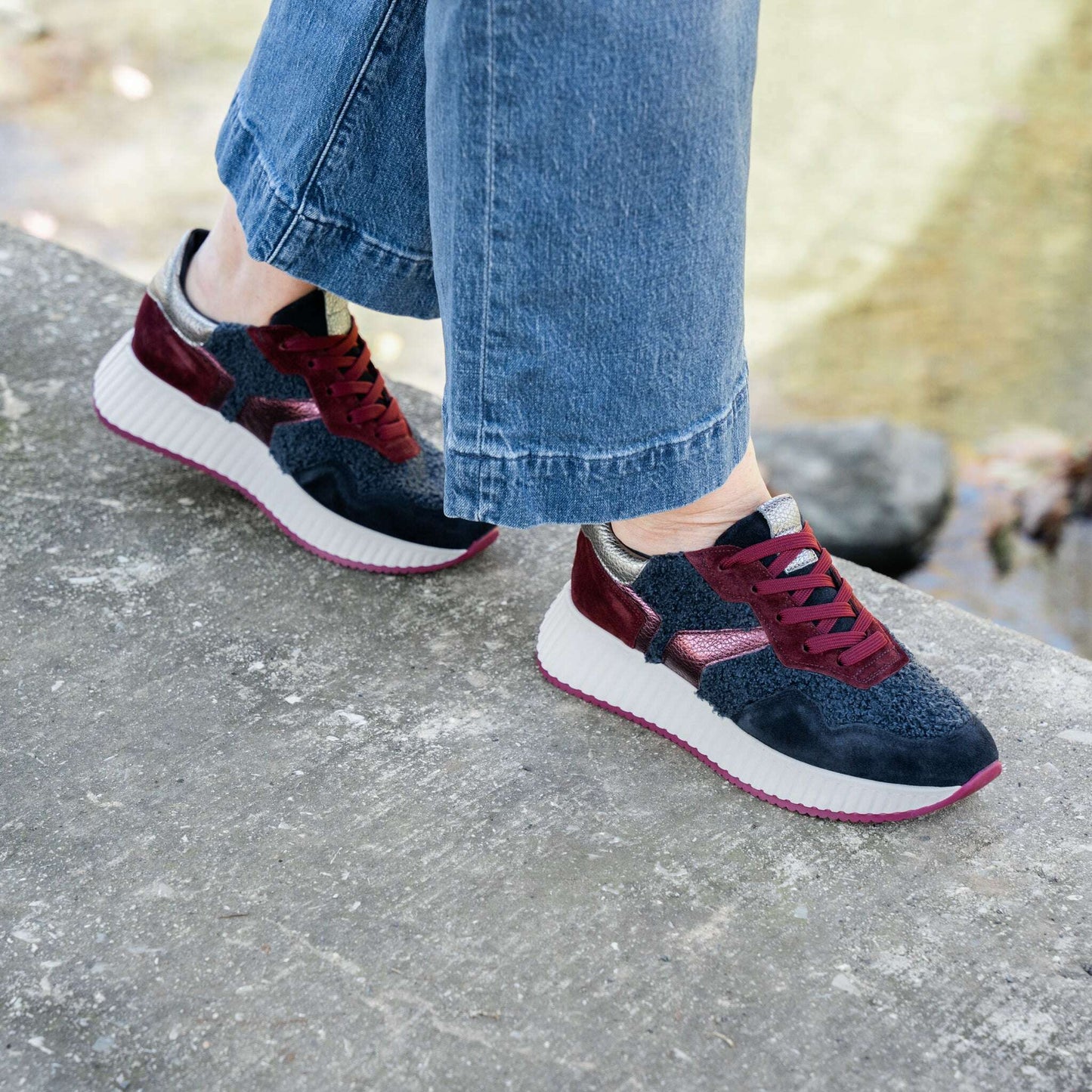 SOFTWAVES - 8.95.05/003, Sneakers, SOFTWAVES, Plum Bottom