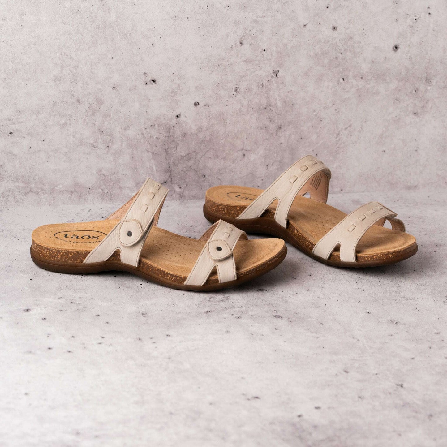 Taos - Bandalero - Red, Navy & Stone Nubuck, Sandals, TAOS, Plum Bottom