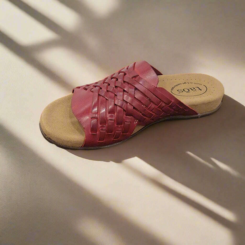 TAOS - GURU - Red, Sandals, TAOS, Plum Bottom