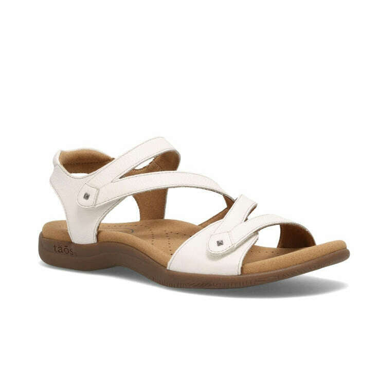 TAOS Double U Flat Sandal, Sandals, TAOS, Plum Bottom