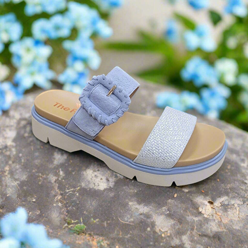 THE FLEXX - Atena - Silver/Cloud, Sandals, THE FLEXX, Plum Bottom