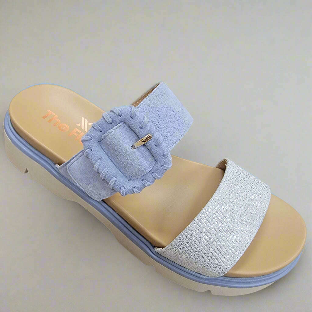 THE FLEXX - Atena - Silver/Cloud, Sandals, THE FLEXX, Plum Bottom