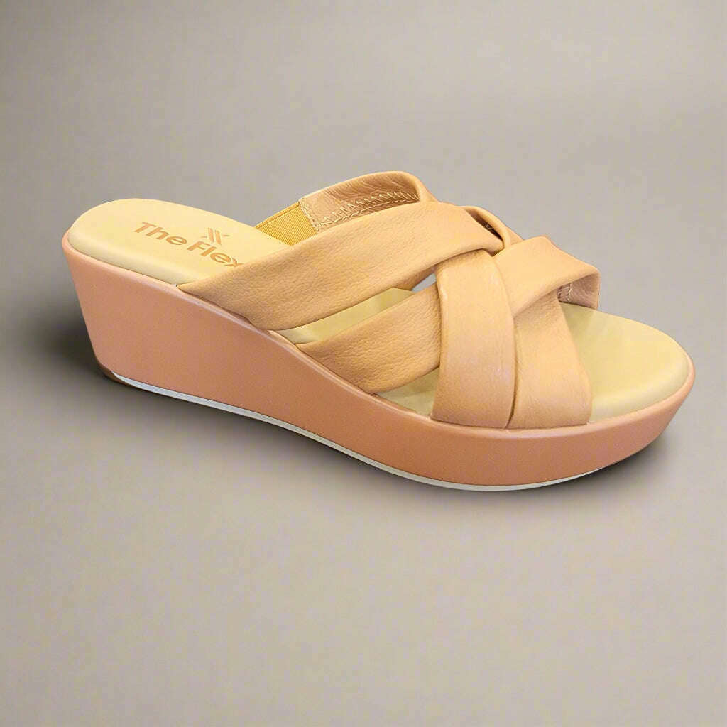 THE FLEXX - BRODY - Black & Cuoio, Sandals, THE FLEXX, Plum Bottom