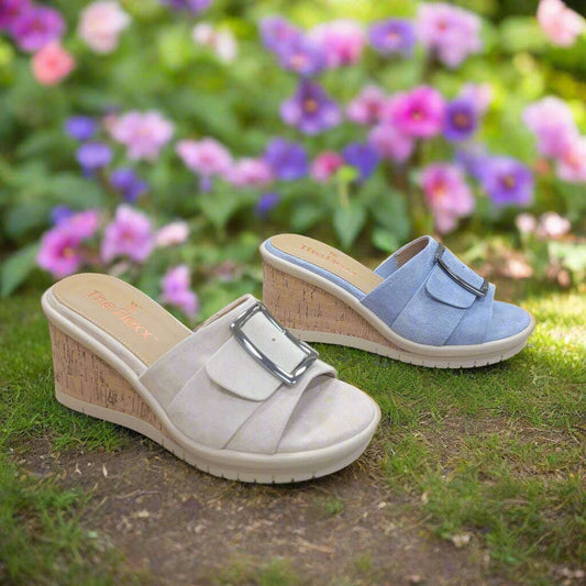 THE FLEXX - Mara - Sabbia & Cloud, Sandals, THE FLEXX, Plum Bottom