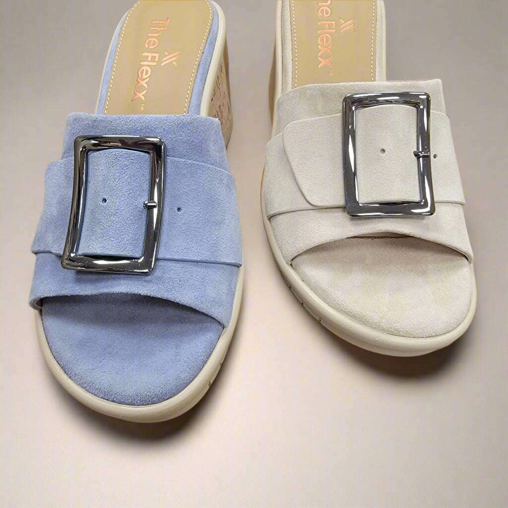 THE FLEXX - Mara - Sabbia & Cloud, Sandals, THE FLEXX, Plum Bottom
