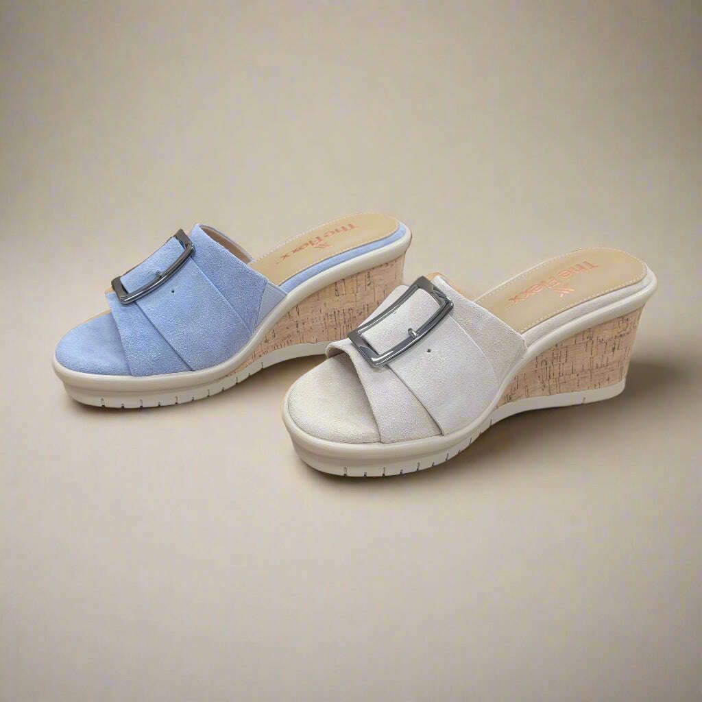 THE FLEXX - Mara - Sabbia & Cloud, Sandals, THE FLEXX, Plum Bottom