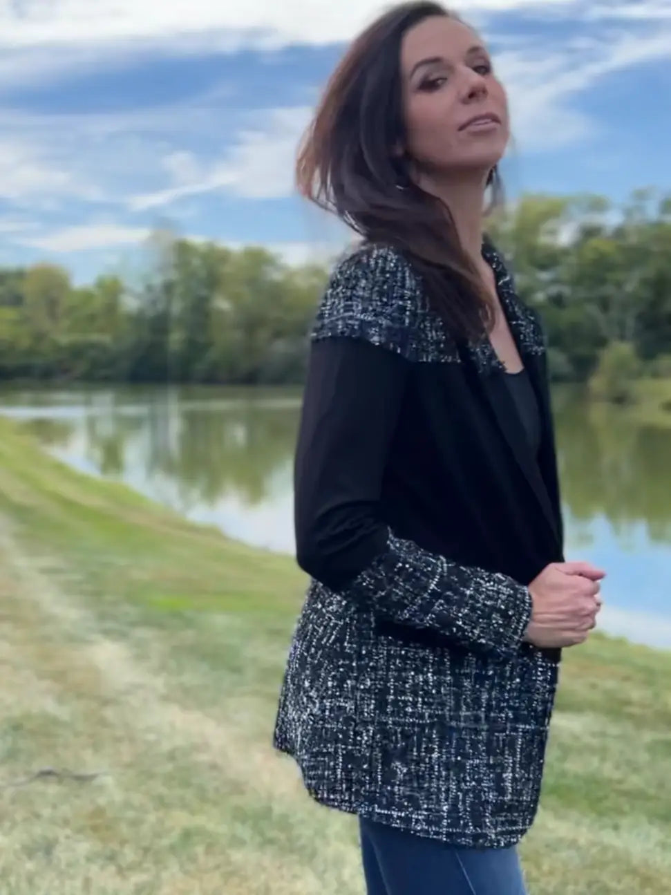 ELLYNDALE- Blazer Tweed