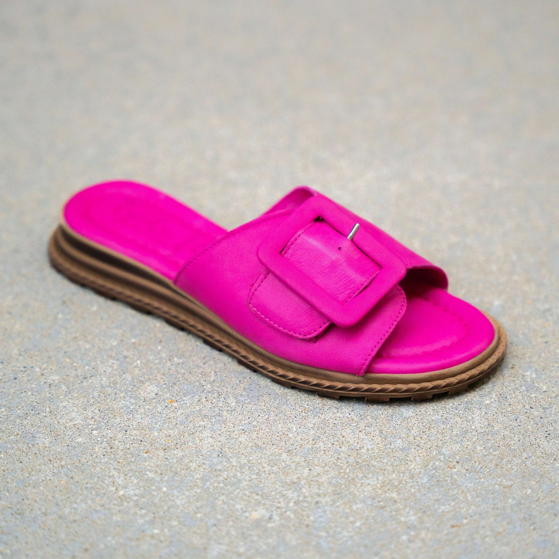 Tyche -  Monroe - Pink, Lime & Metallic Gold, Sandals, Tyche International, Plum Bottom