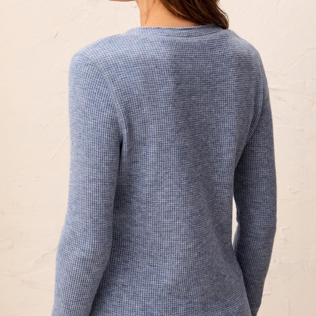 TRIBAL Brushed Knit Henley Long Sleeve