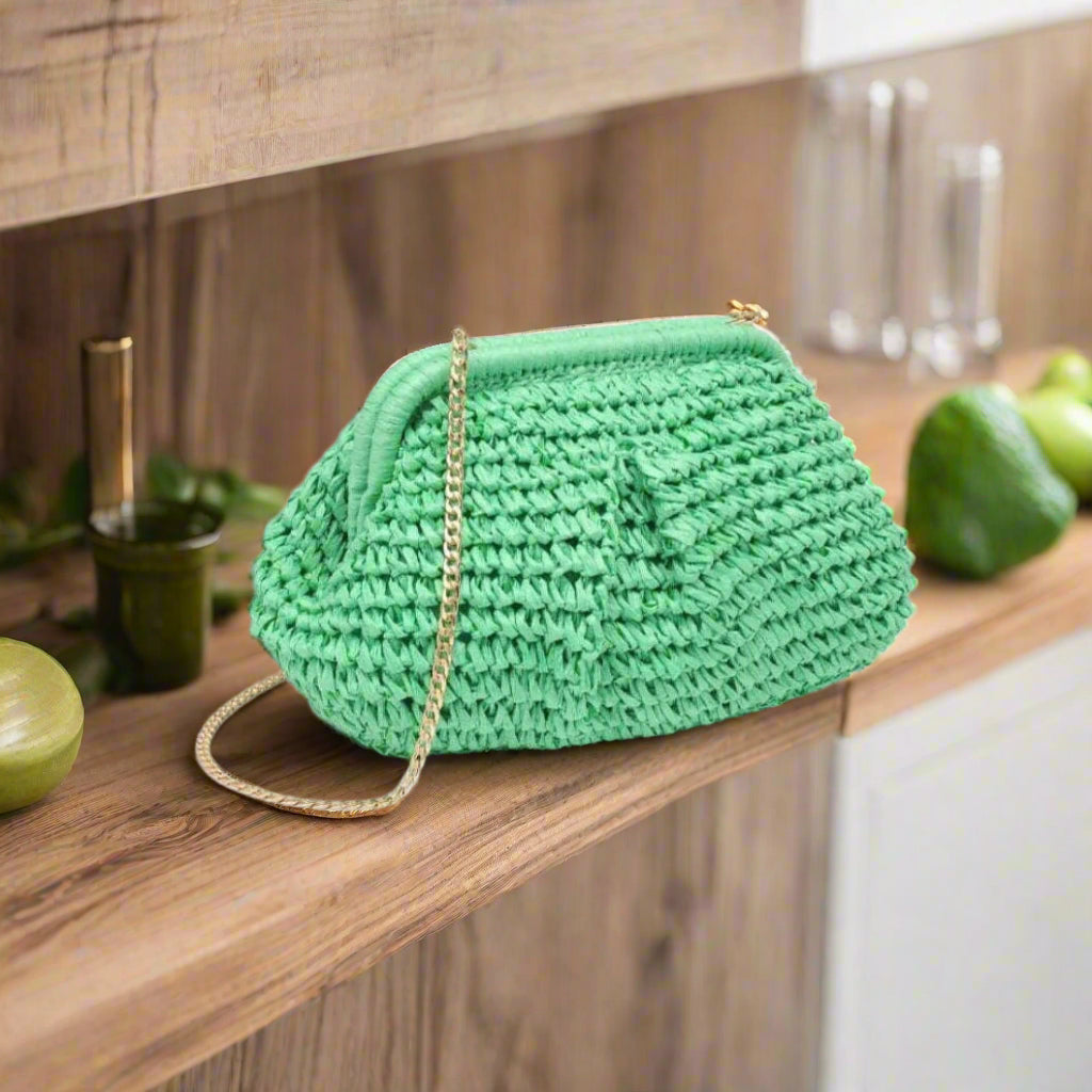 URBAN EXPRESSIONS - Sage Clutch - Green, Handbags, Urban Expression, Plum Bottom