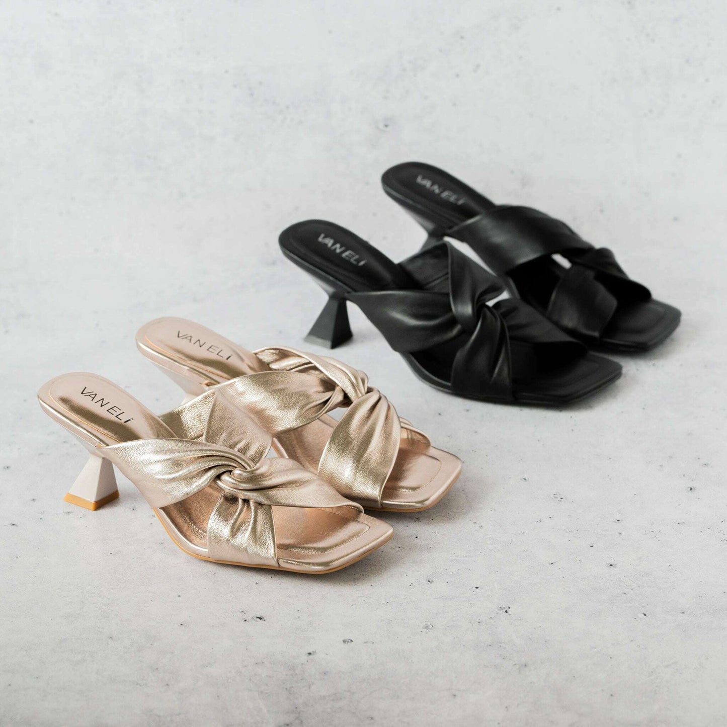 VANELi - Taber - Black or Shell, Sandals, Van Eli, Plum Bottom