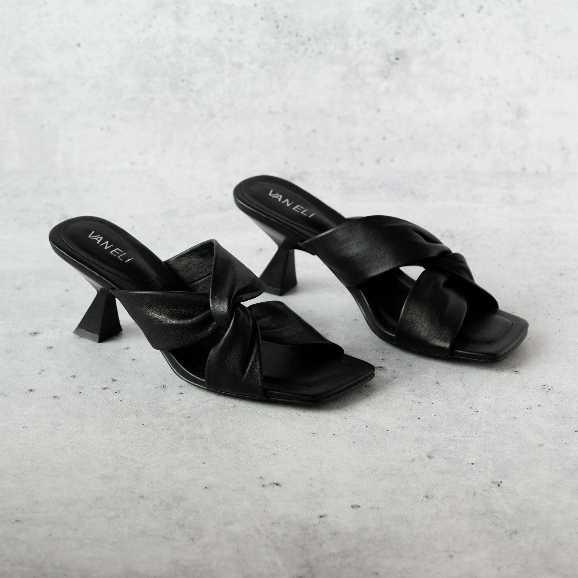 VANELi - Taber - Black or Shell, Sandals, Van Eli, Plum Bottom