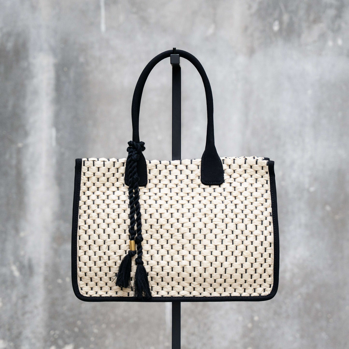VINCE CAMUTO - Orla Tote - Woven, ACCESSORIES, VINCE CAMUTO, Plum Bottom