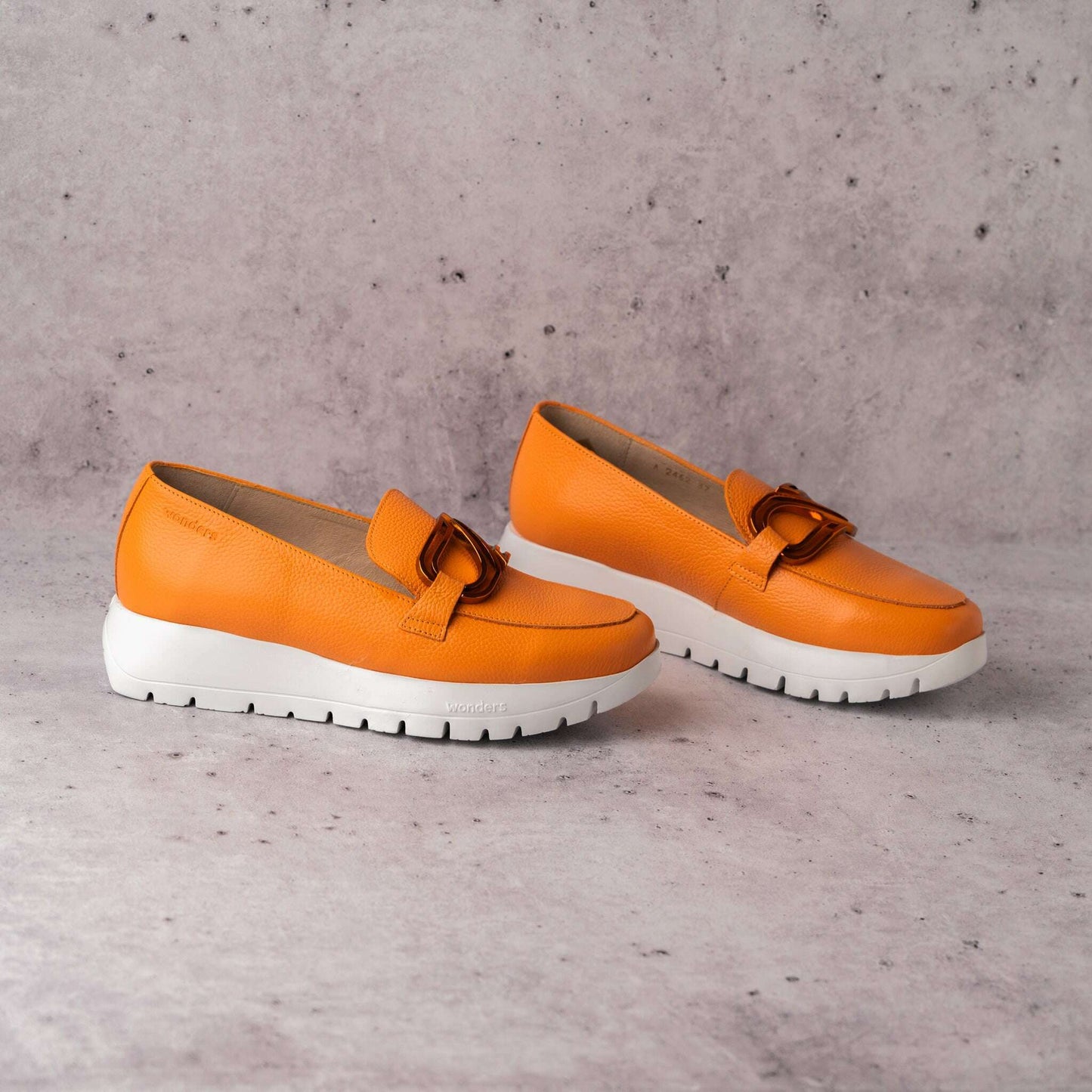 Wonders - A-2462, Loafers, WONDERS, Plum Bottom