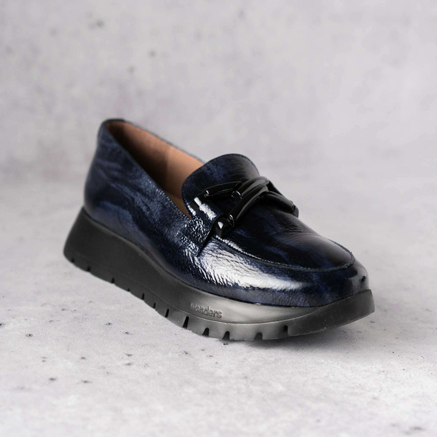 WONDERS - A-2474, Loafers, WONDERS, Plum Bottom