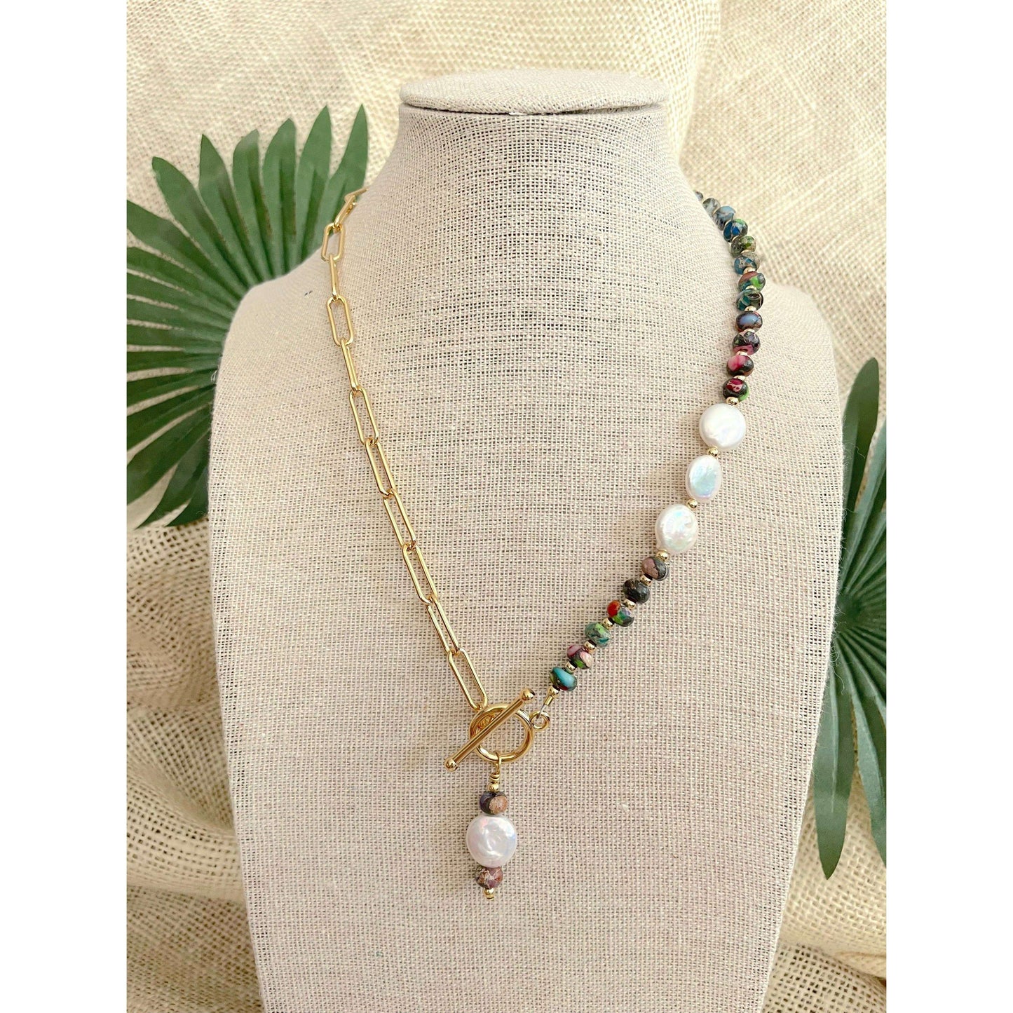 XTRA by Stacey - The Vida Necklace - Rainbow Jasper, JEWELRY, XTRA by Stacey, Plum Bottom