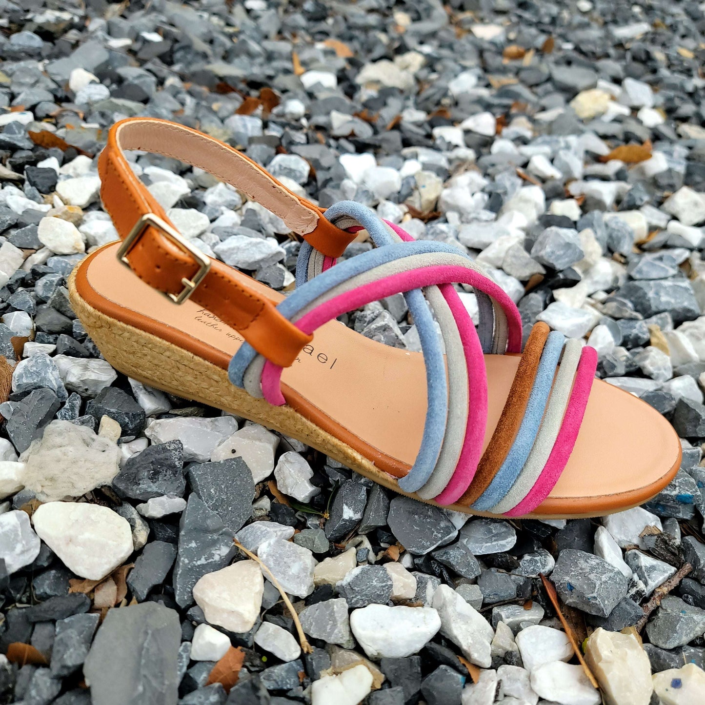 Eric Michael - Andrea - Multi, Sandals, Eric Michael, Plum Bottom