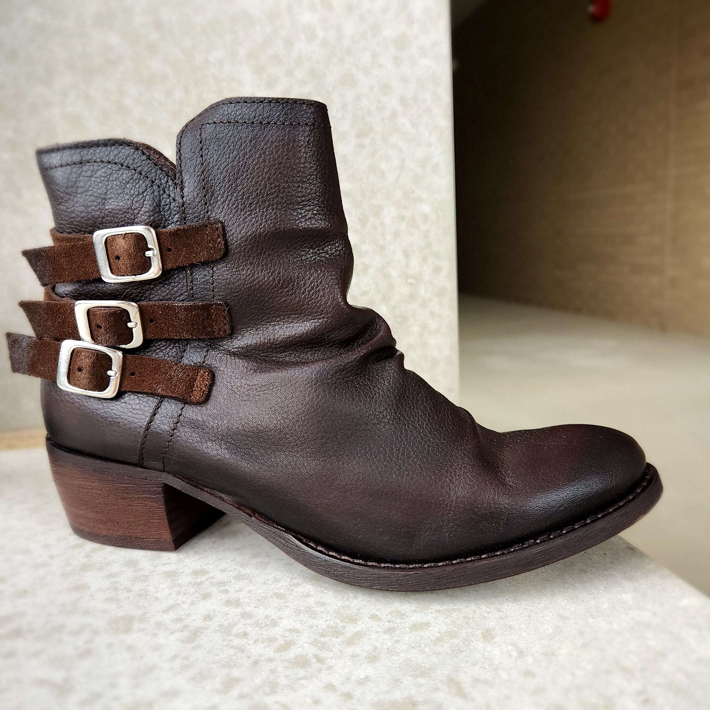 Eric Michael -, Boots, Eric Michael, Plum Bottom