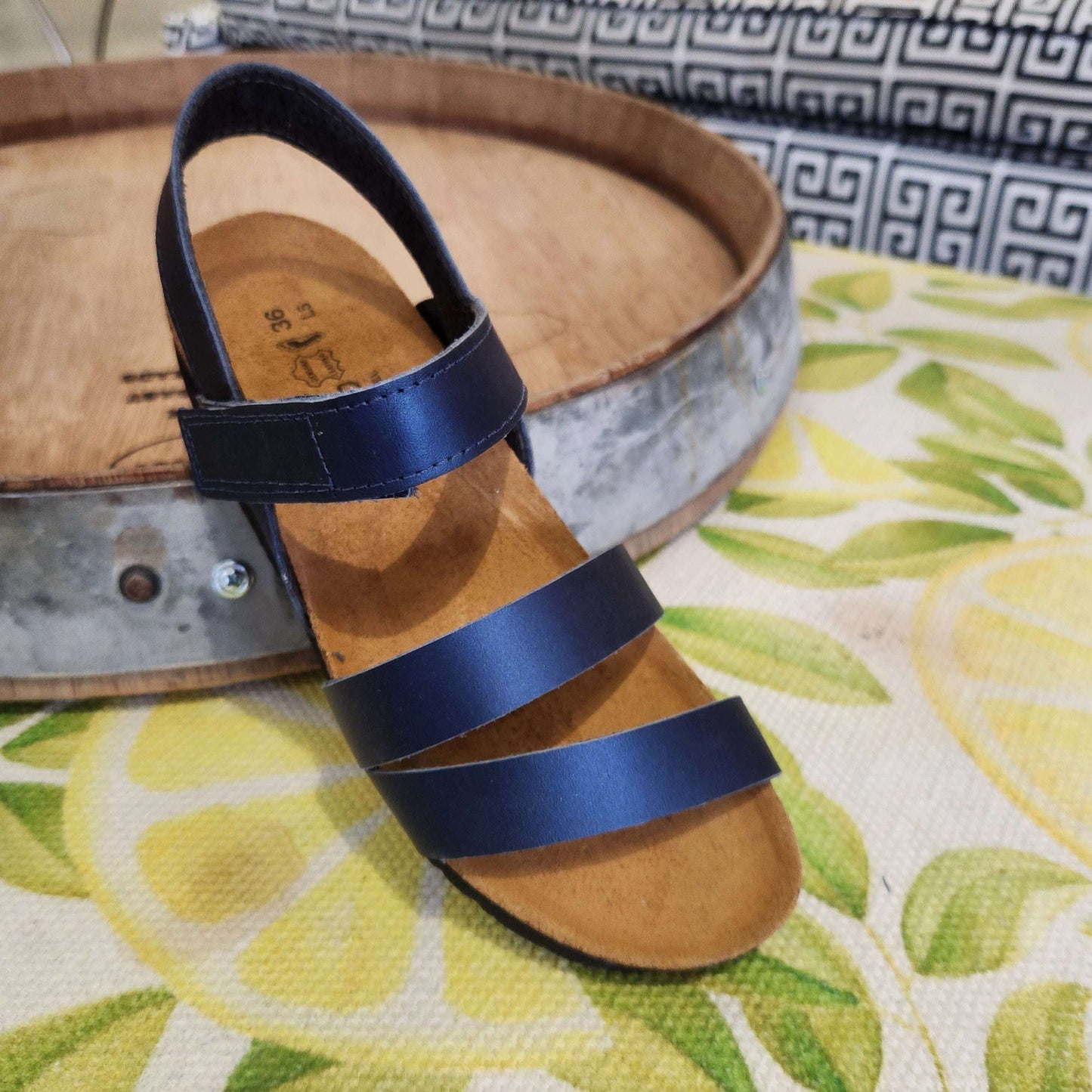 Kayla - Polar Sea Blue, Sandals, Yaleet, Plum Bottom