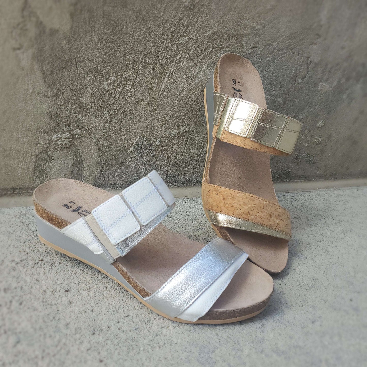 Naot - Royalty Fantasy Slide Wedge, SHOES, Yaleet, Plum Bottom