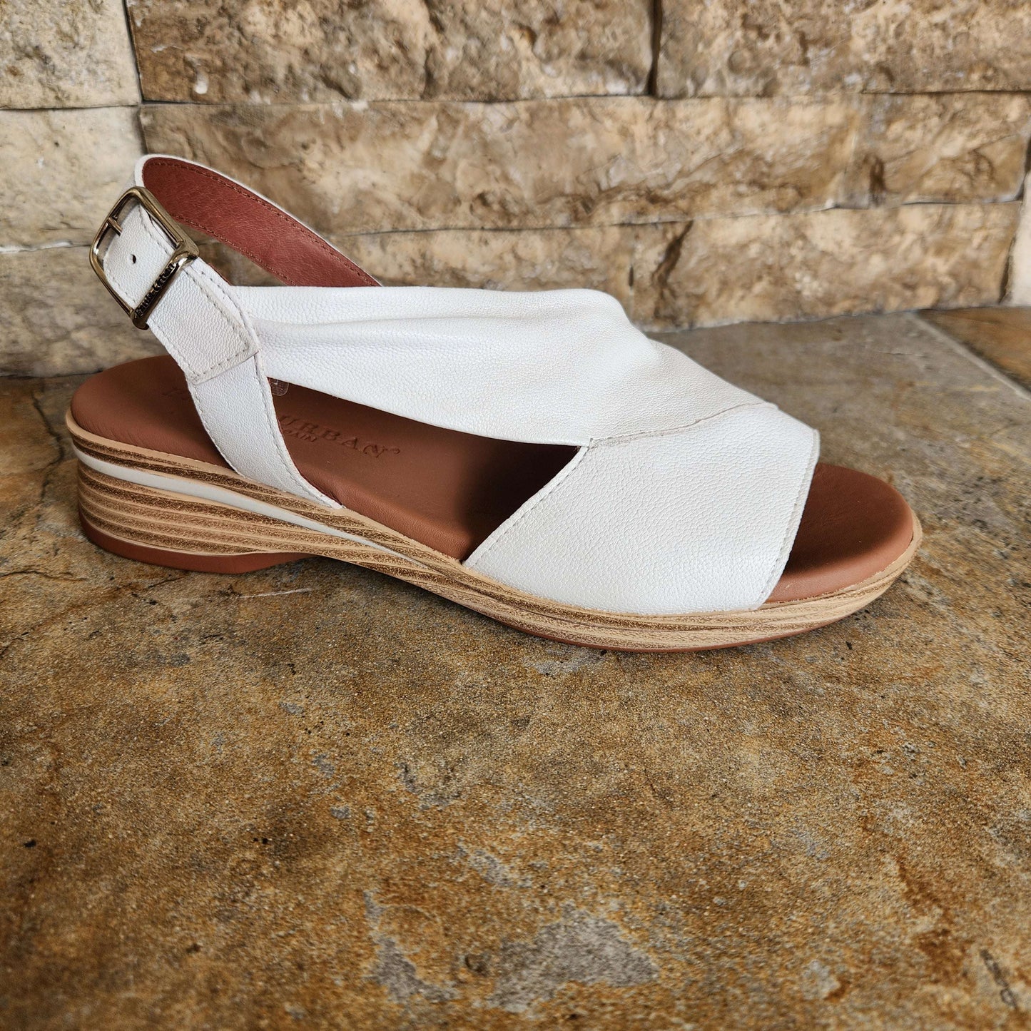 Paula Urban - Flat Leather Sandal, sandals, PAULA URBAN, Plum Bottom
